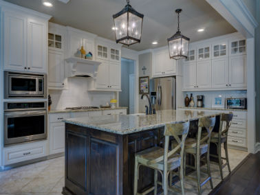 clean and spacious kitchen