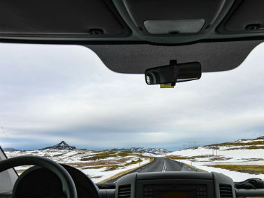 car driving in winter