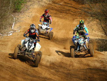 group of atvs riding together